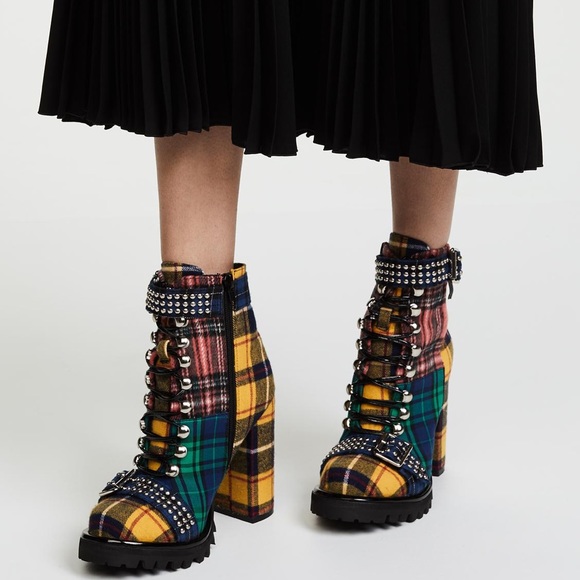 jeffrey campbell plaid boots